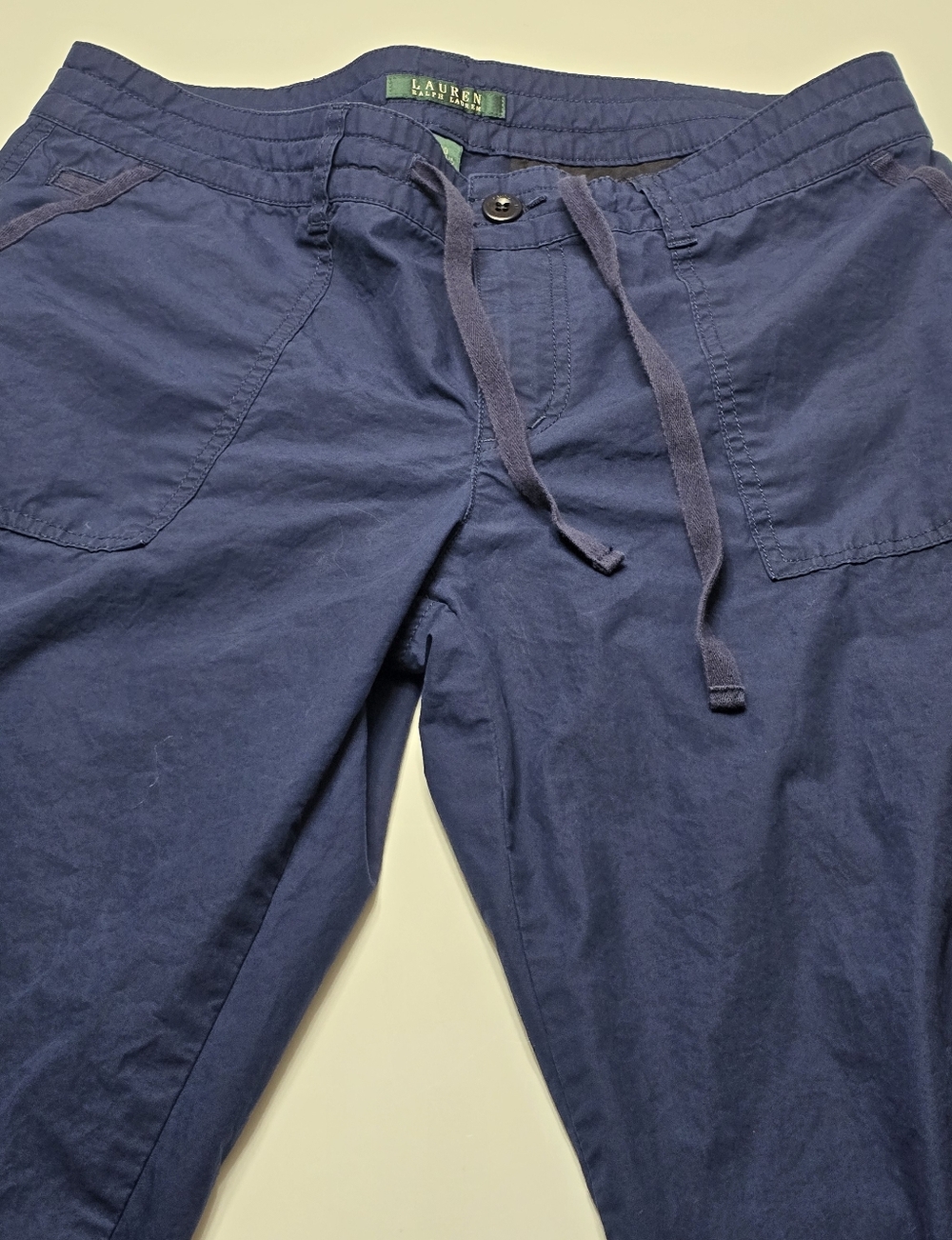 Polo by Ralph Lauren Navy Drawstring Jogger Pants